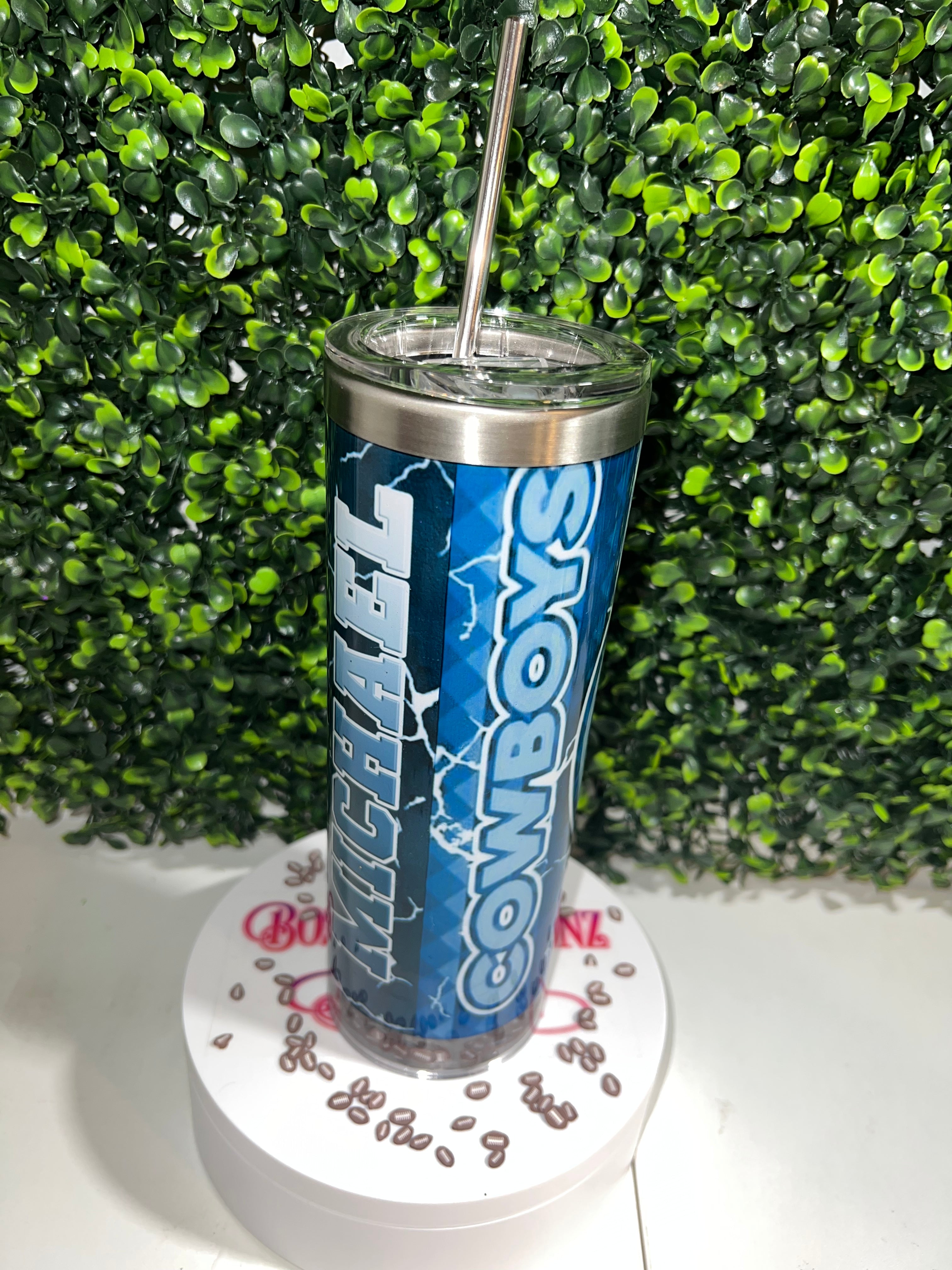 Custom Football Snowglobe Tumbler