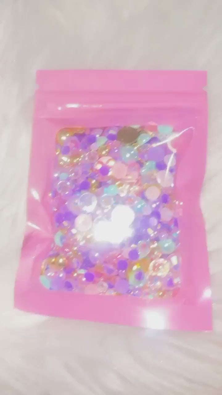 Unicorn Pearl and Rhinestone Mix