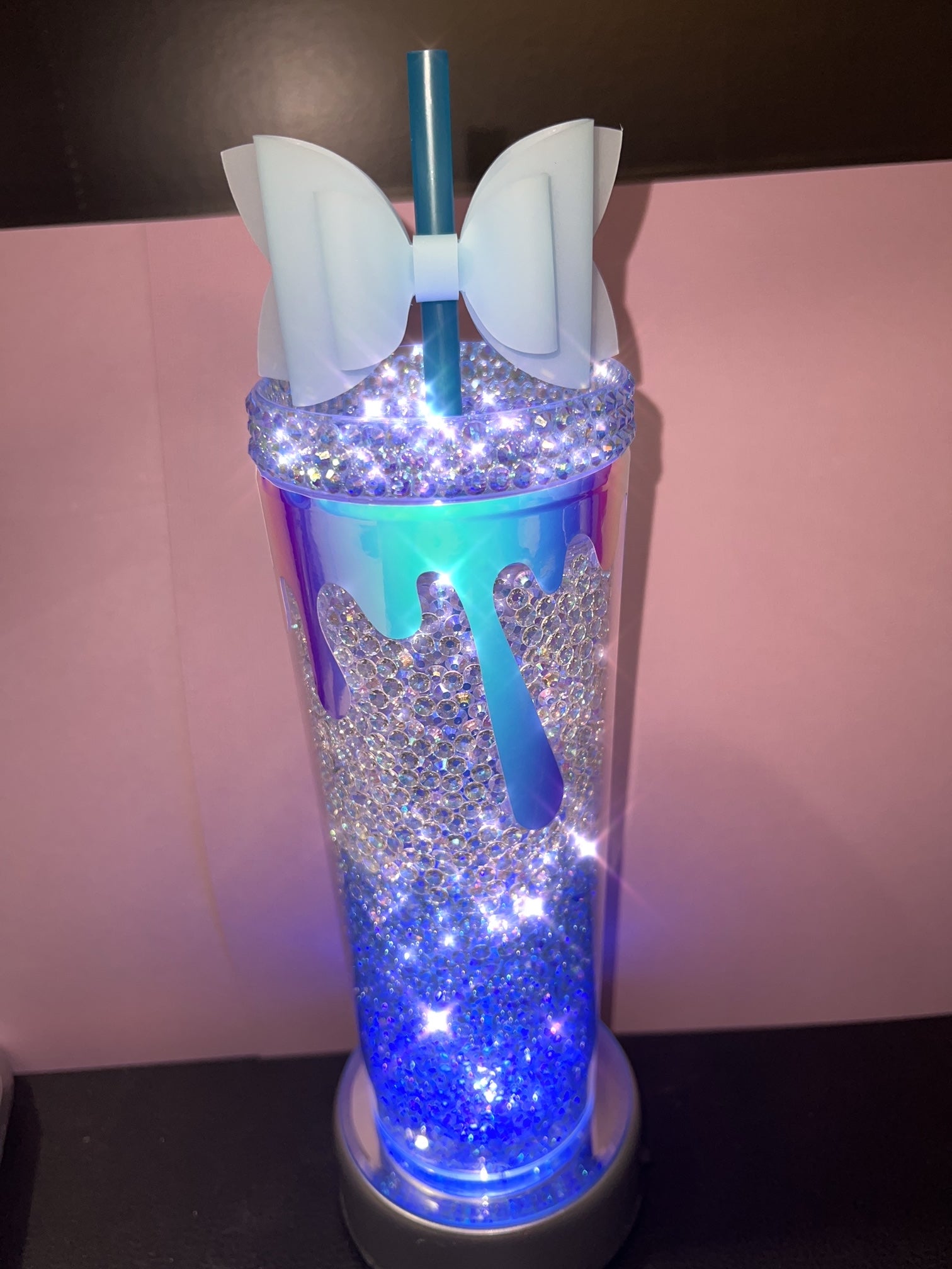 Blue Ice Bling Tumbler